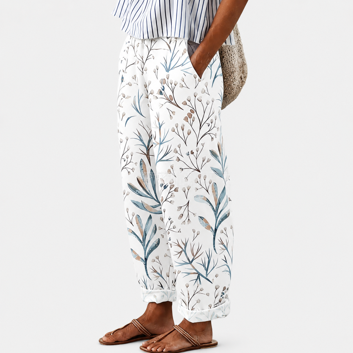 Pantalón relajado estampado