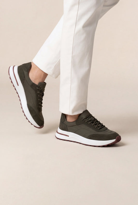 Rafelo Sneaker Olive Green | Premium Low-Top Sneaker