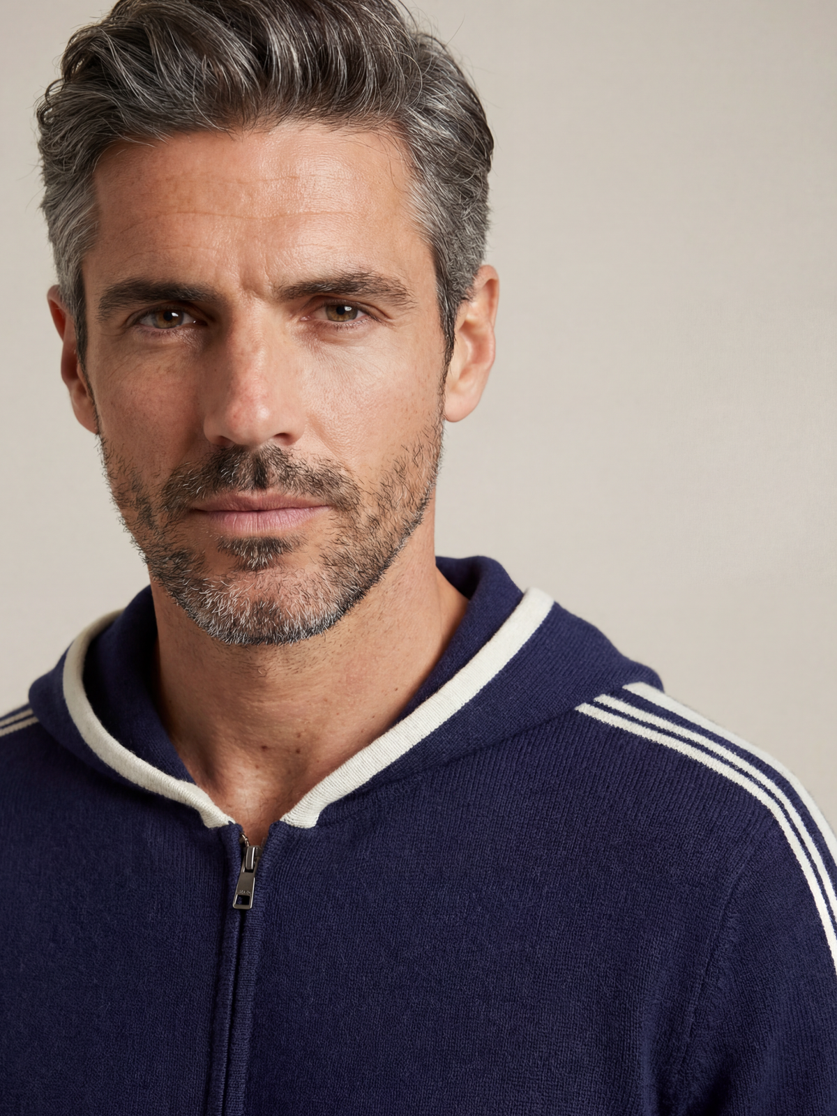 Sion Signature Set Navy | Two-Piece Knit Tracksuit