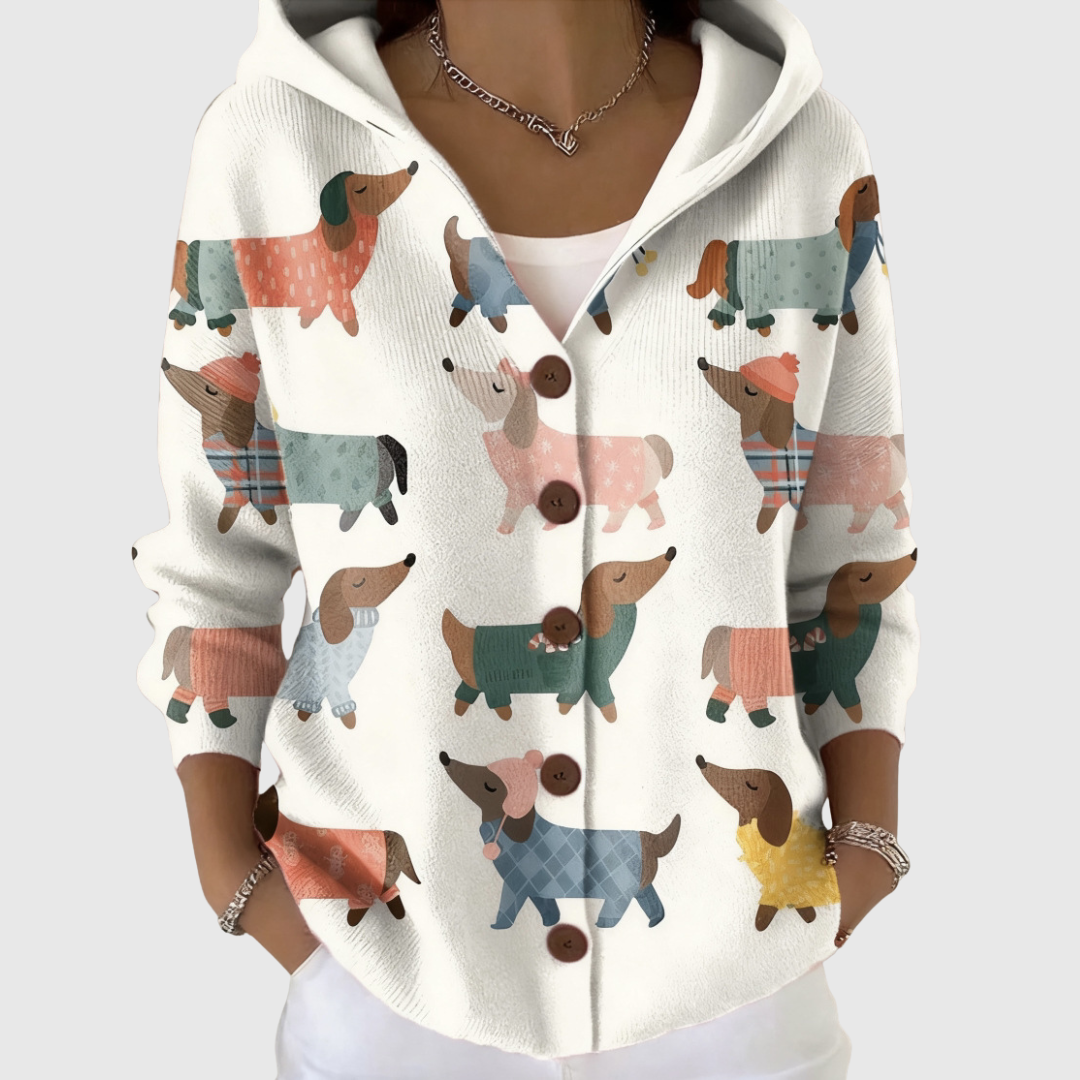 Chaqueta de punto con capucha