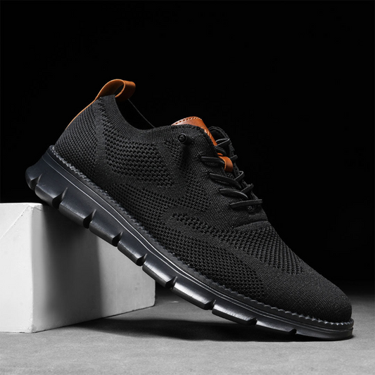 Ultracomfort Breathable Shoes Black | Lightweight Walking Shoes