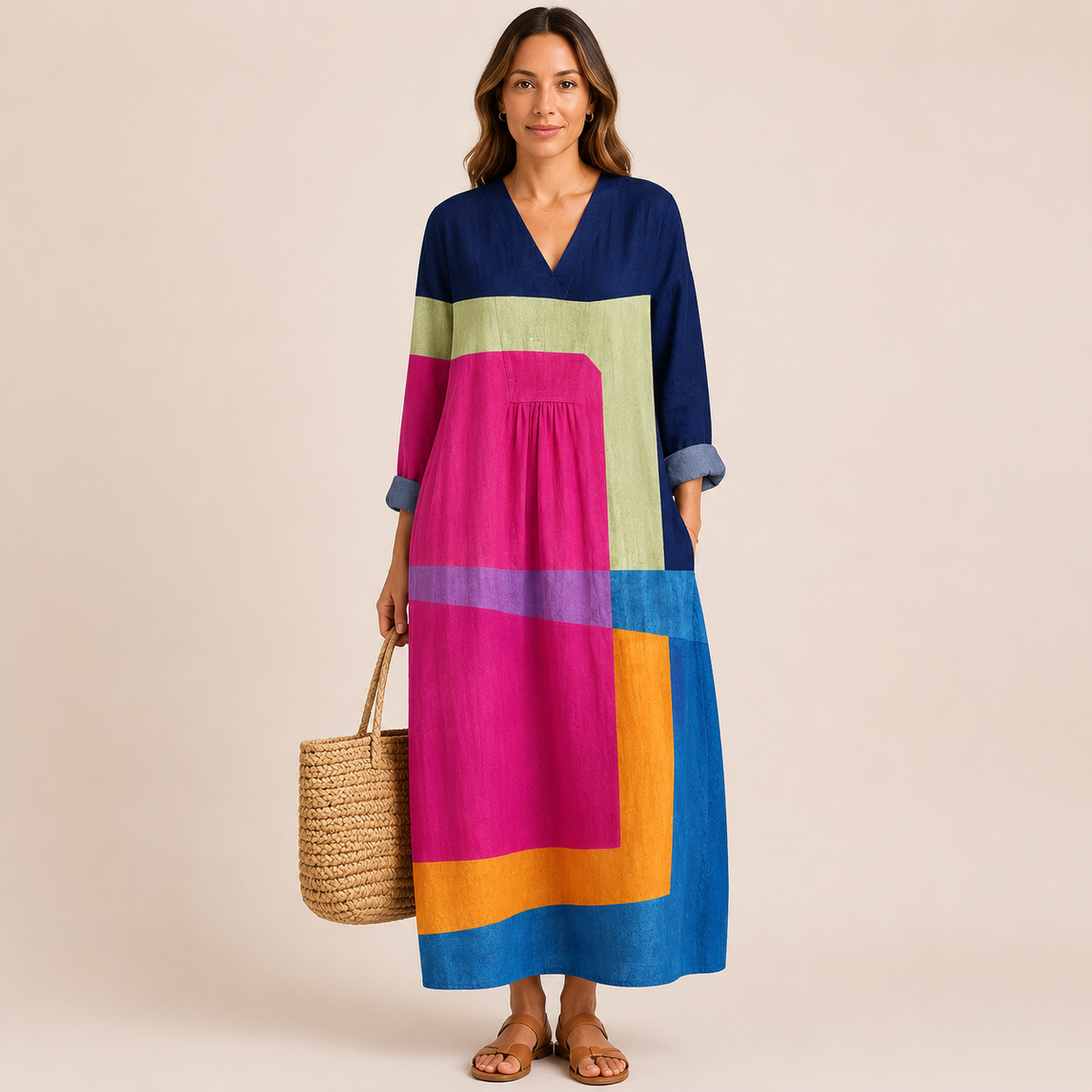 Vestido de diseño artístico
