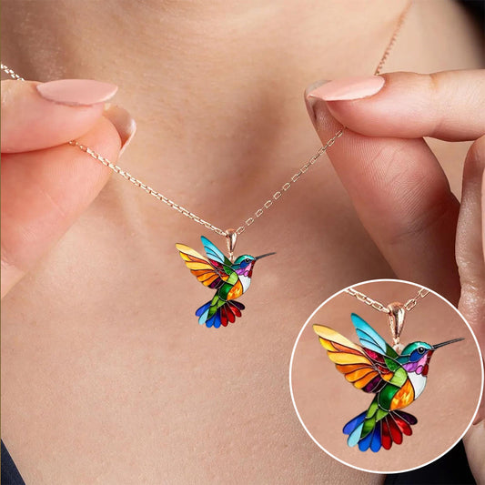 Collar de colibrí arcoíris