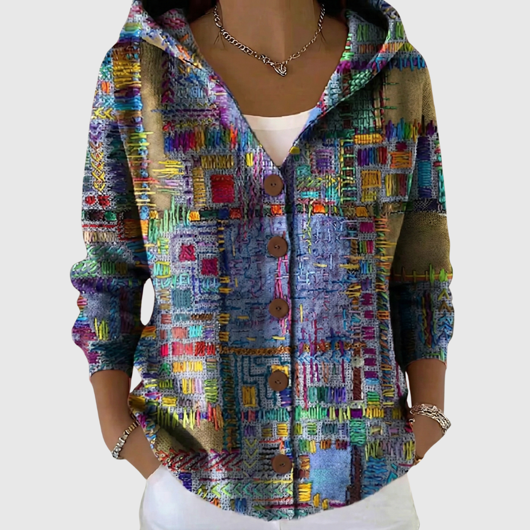 Chaqueta de punto con capucha