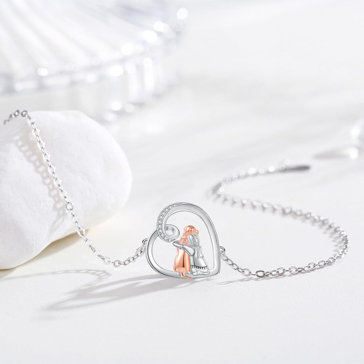 Pulsera ajustable con charm de perro