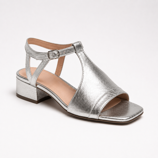 Sandalias de tacón ancho