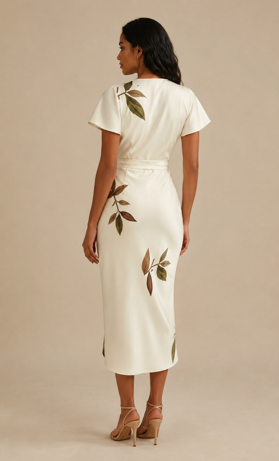 Vestido cruzado con listón