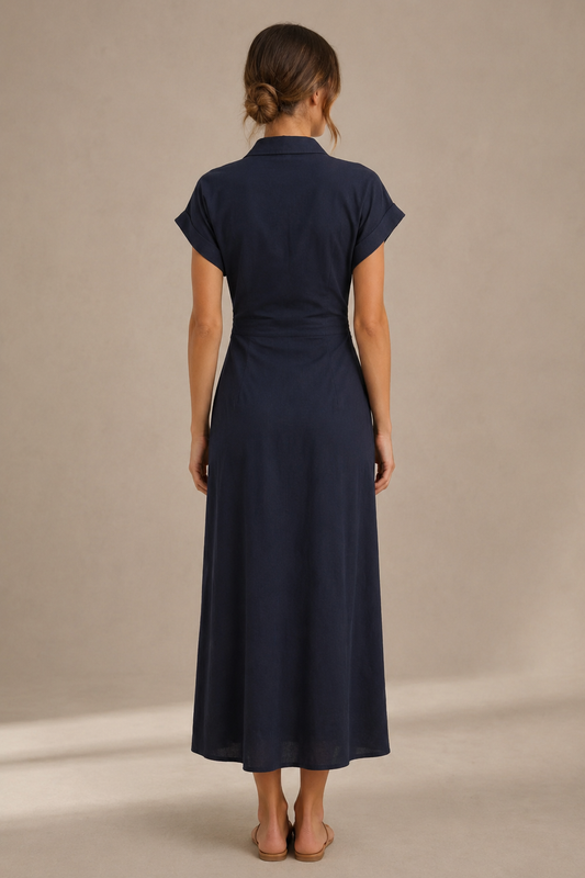 Vestido camisero midi