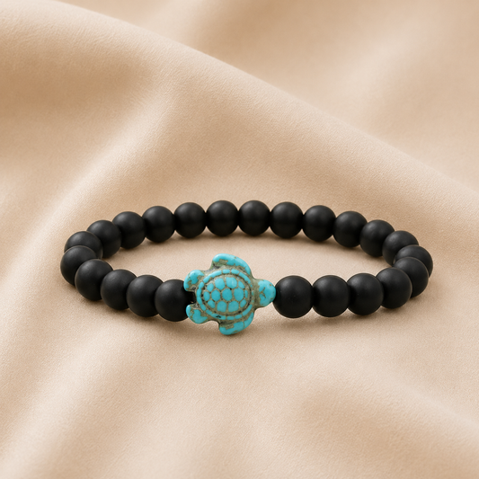 Pulsera de cuentas con tortuga