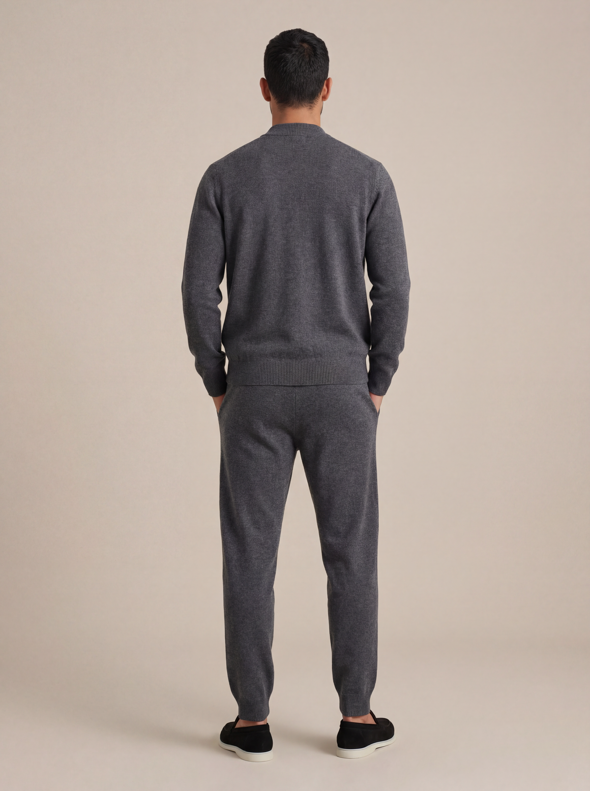 Norio Signature Set Dark Grey | Two-Piece Knit Set