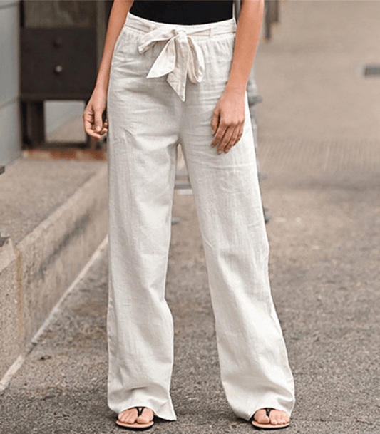 Pantalón relajado con cintura elástica