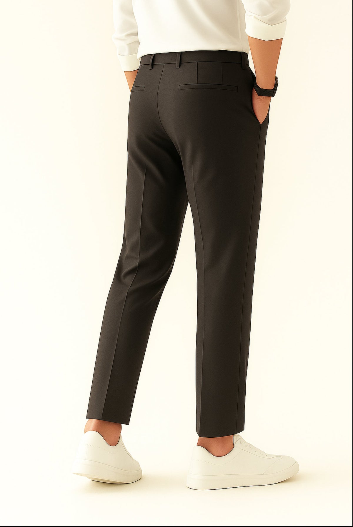 Luca Chino Grey | Slim Straight-Leg Chinos