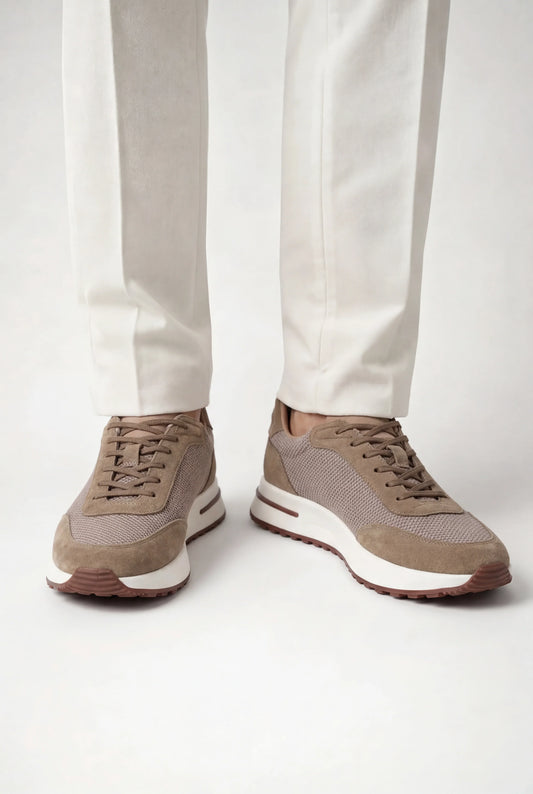 Giuliano City Sneaker Beige | Suede City Sneaker