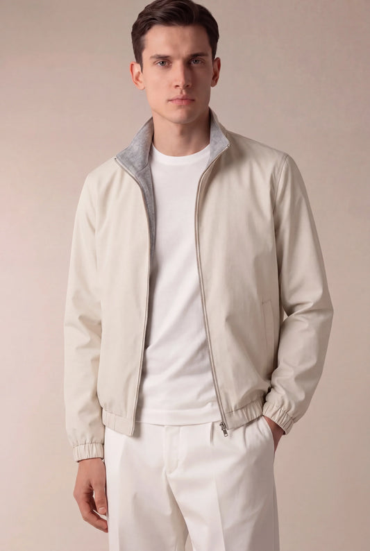 Tech Reversible Jacket Ivory | Technical Jacket