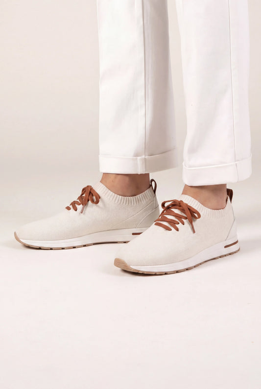 Active Knit Sneaker Light Ivory | Lightweight Knit Sneaker