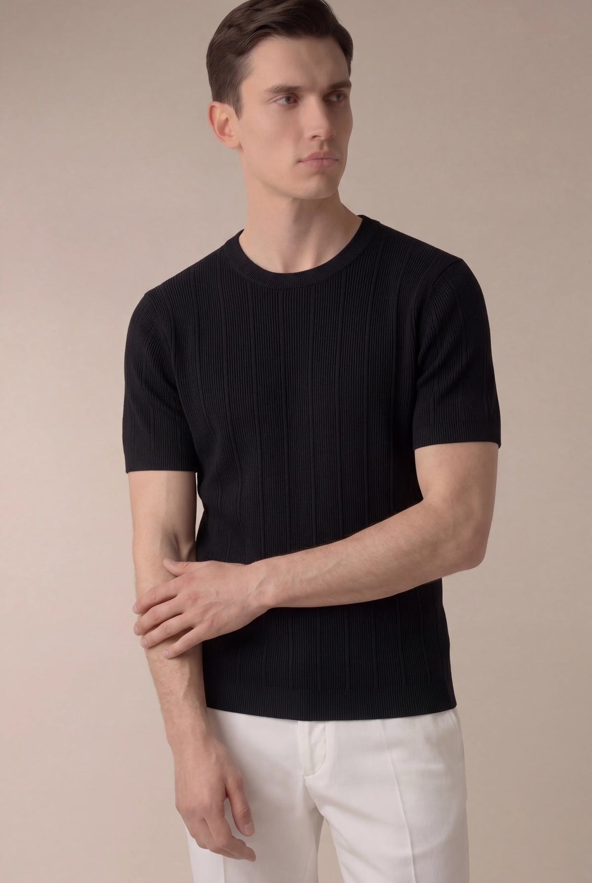 Aurelio T-Shirt Black | Elegant Essential Tee