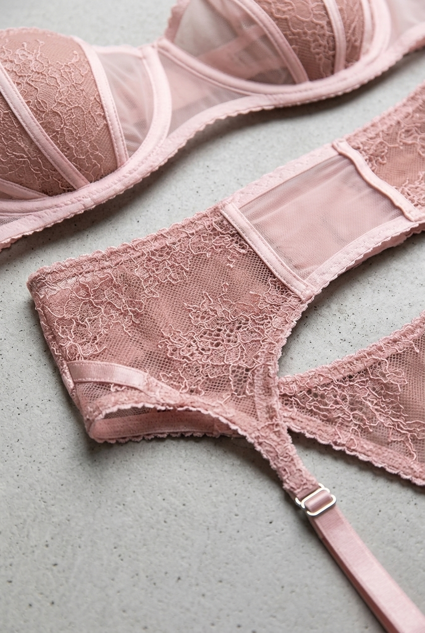 Muse Intime | Lingerie Set in Soft Pink