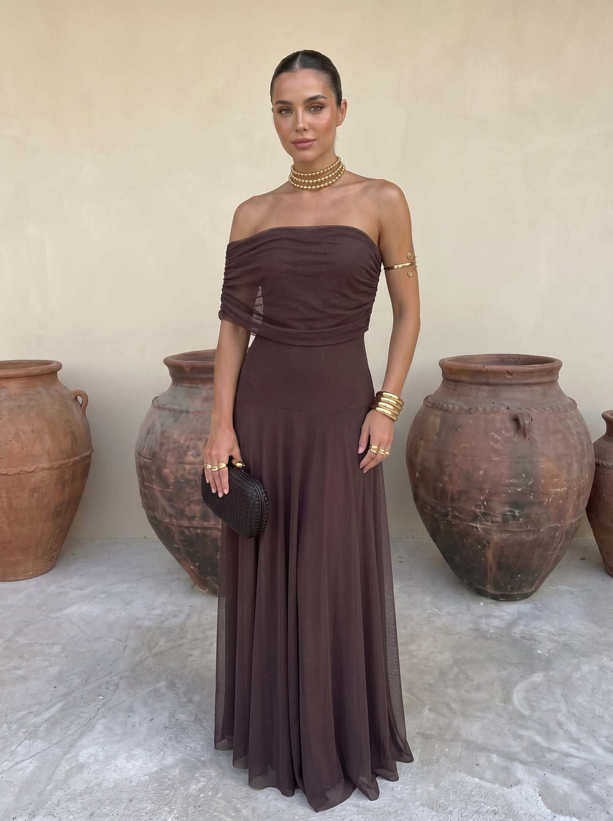 Elegante vestido de fiesta