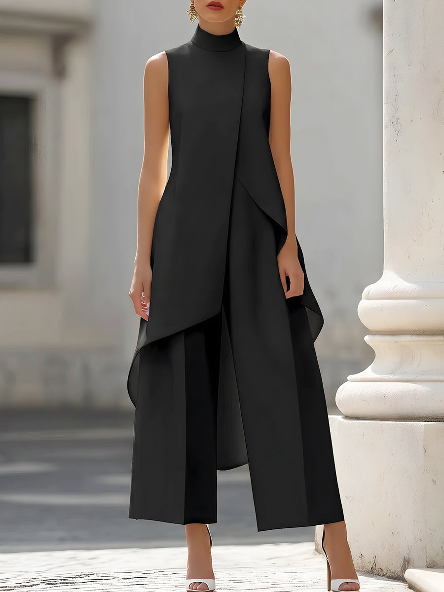 Conjunto de ceremonia con pantalón de pierna ancha