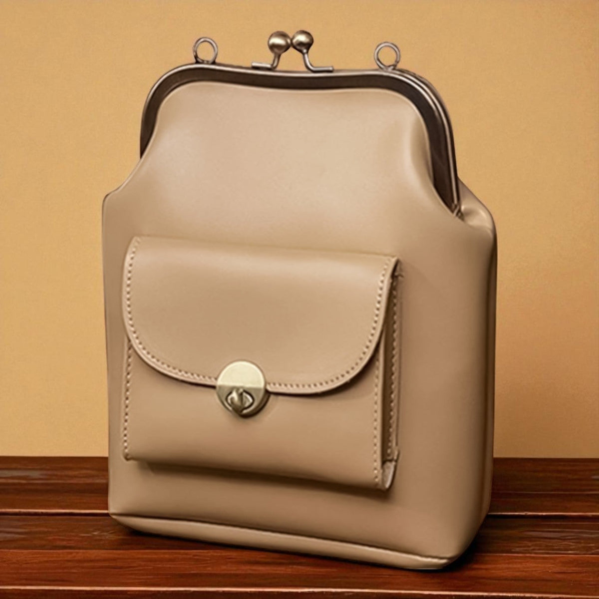 Bolsa vintage con cierre kiss-lock