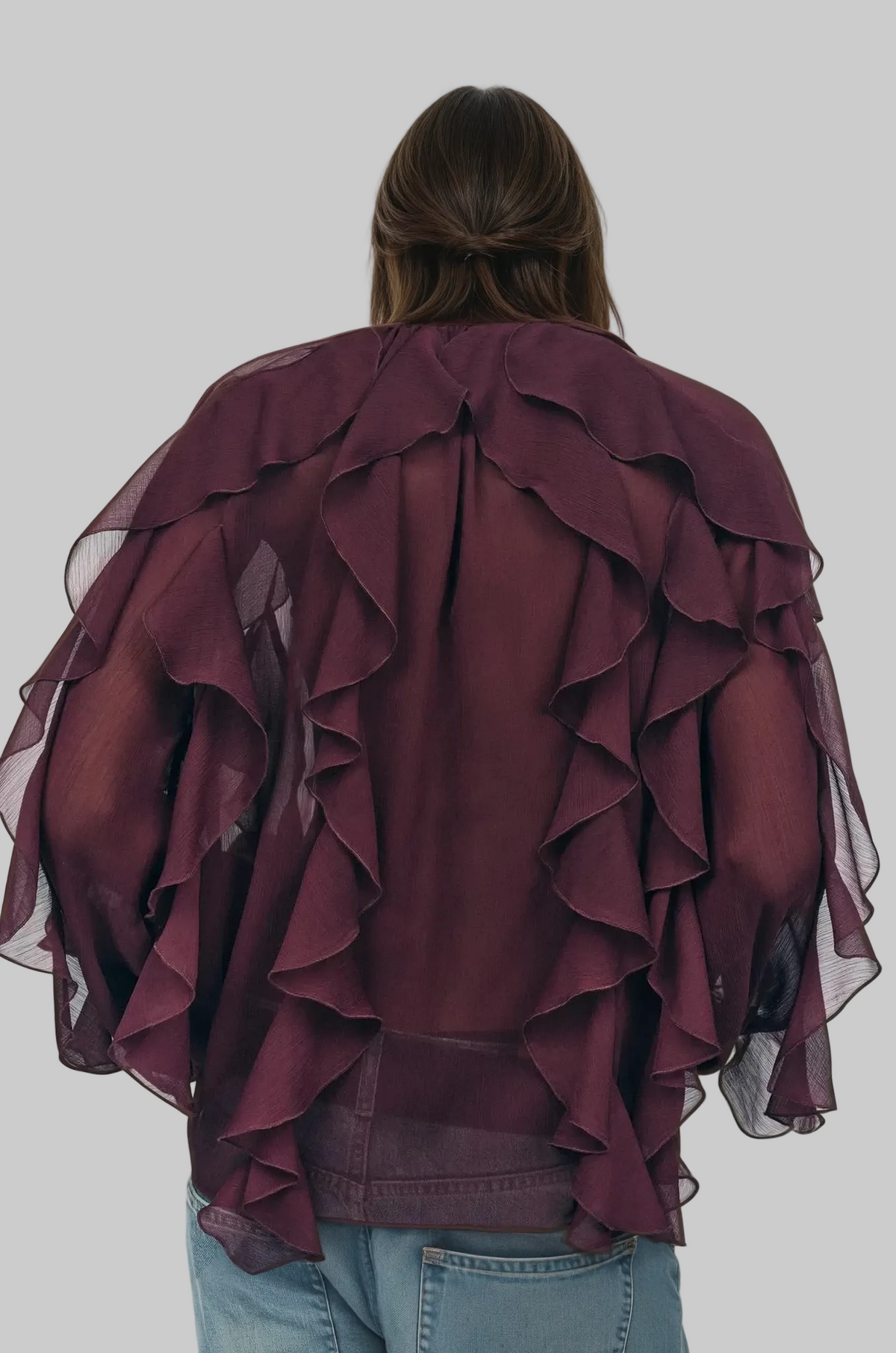 Blusa con volantes