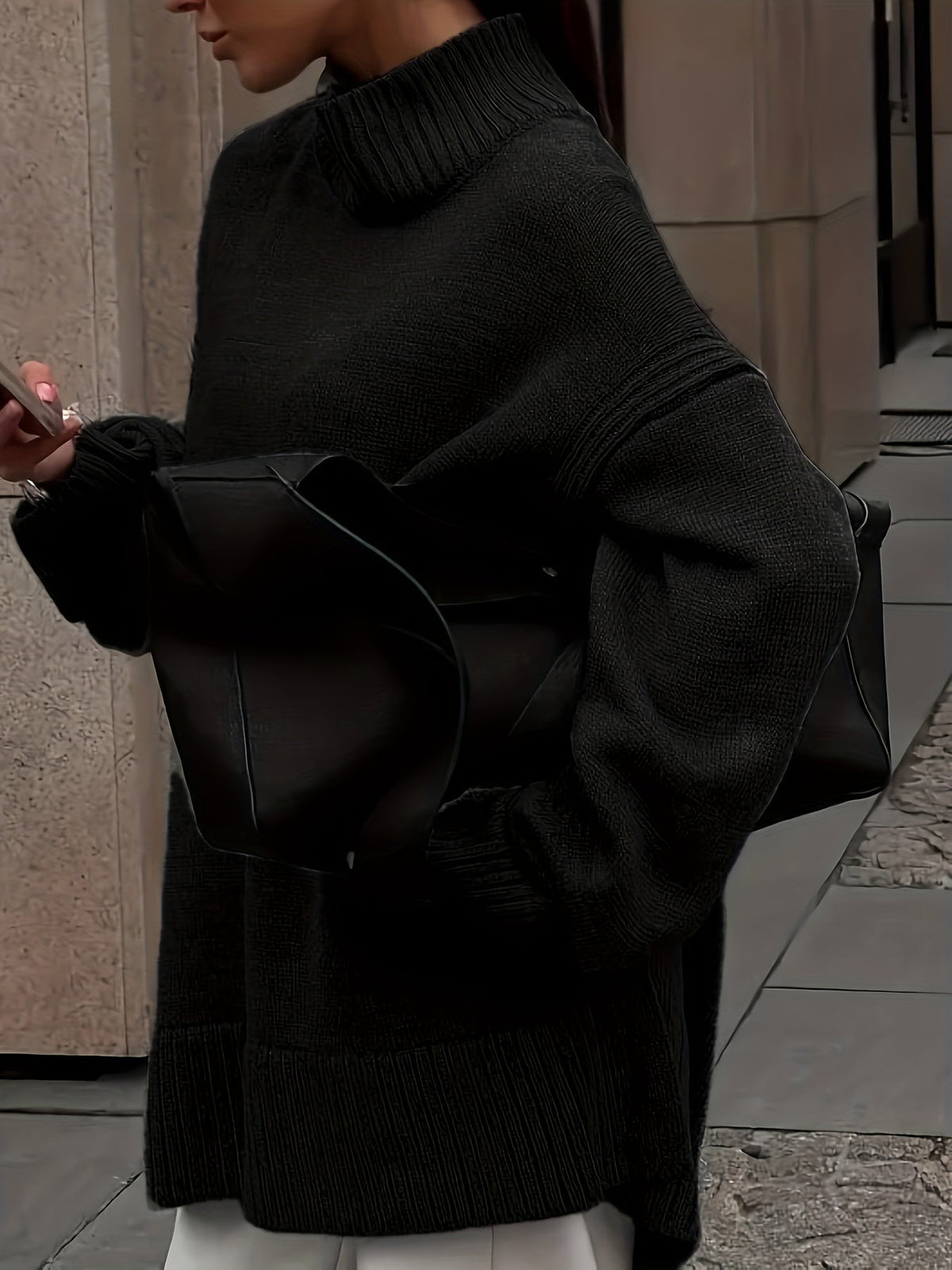 Suéter oversize de invierno