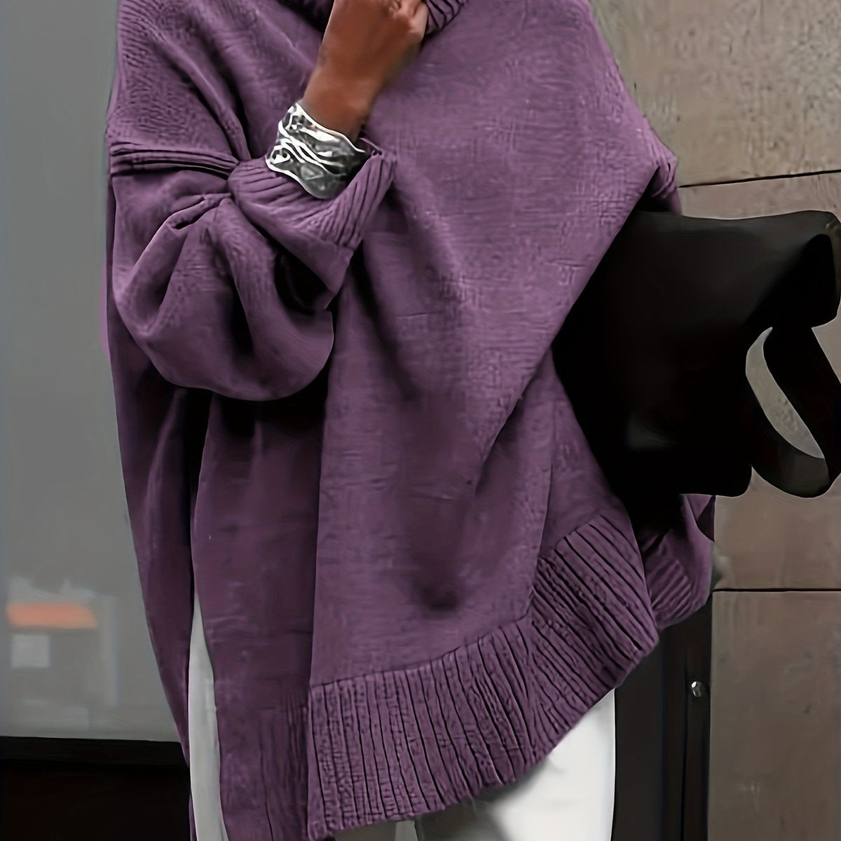 Suéter oversize de invierno