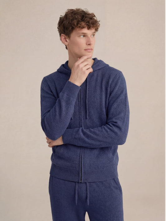 Noreli Signature Set Navy | Hooded Knit Set