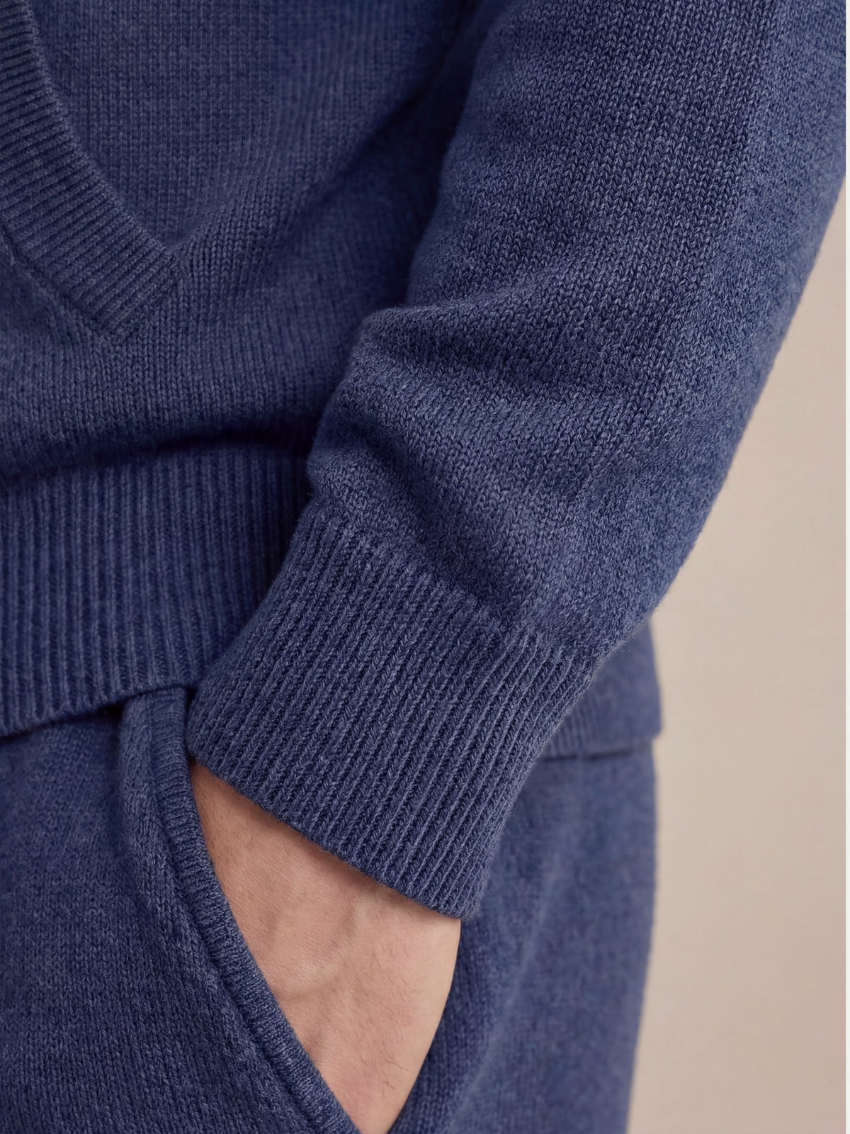 Noreli Signature Set Navy | Hooded Knit Set