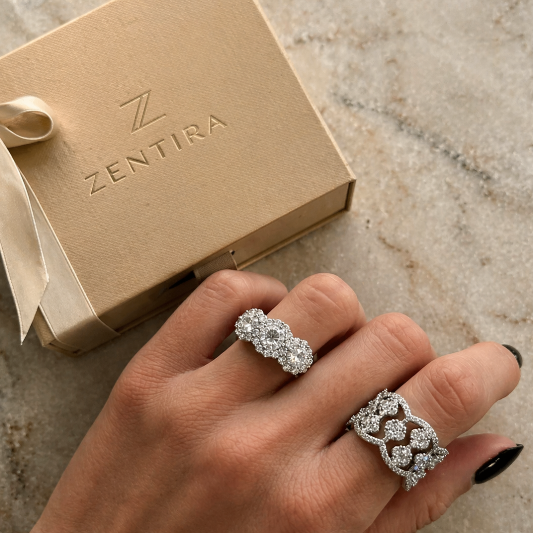 Anillo trilogía de piedras