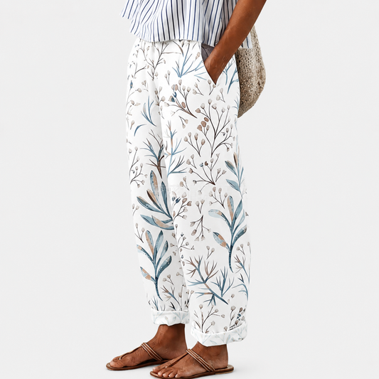 Pantalón relajado estampado