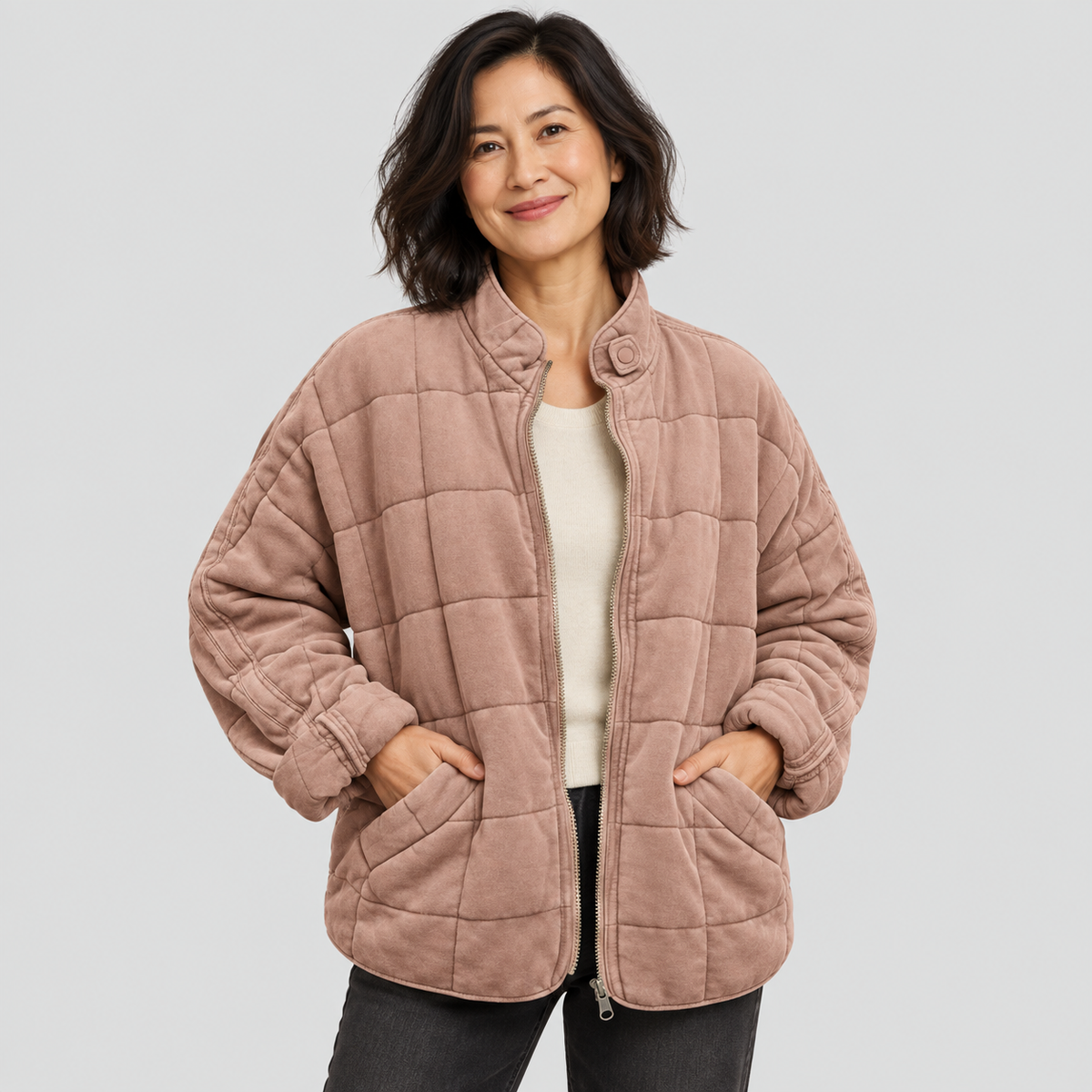 Abrigo oversize con forro