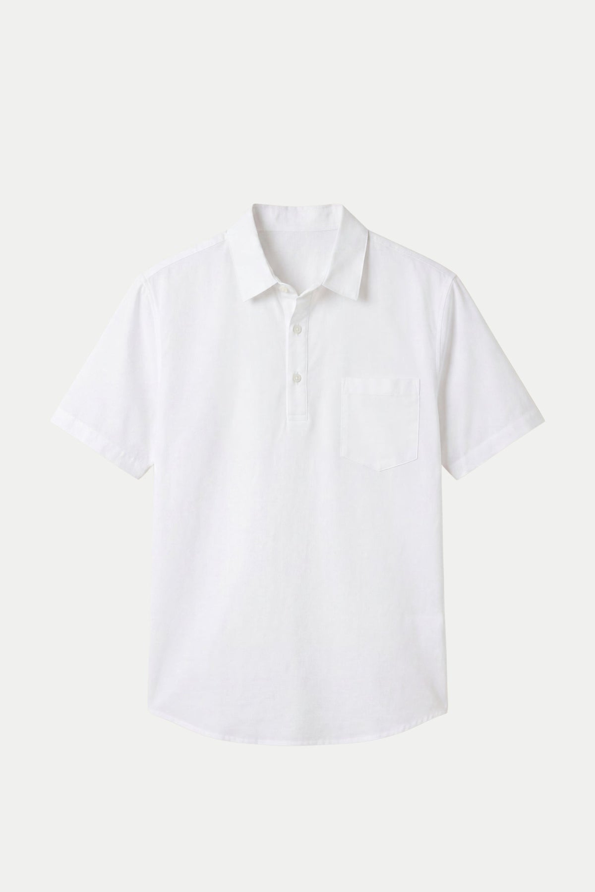 White Ponza Shirt | Linen Popover Shirt