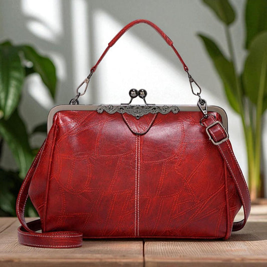 Bolsa vintage con cierre kiss-lock