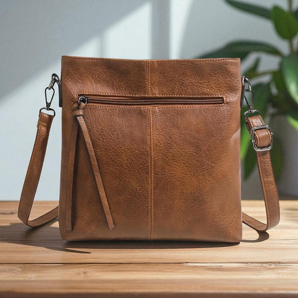 Bolsa de hombro retro cuadrada