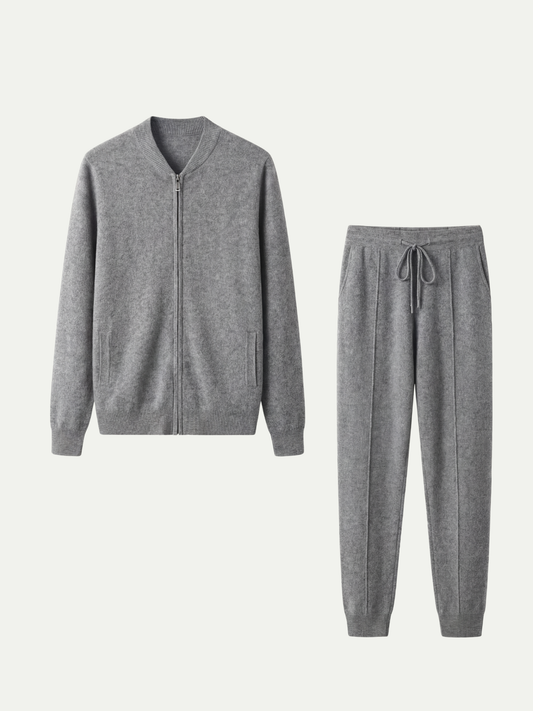 Norio Signature Set Light Grey | Two-Piece Knit Set