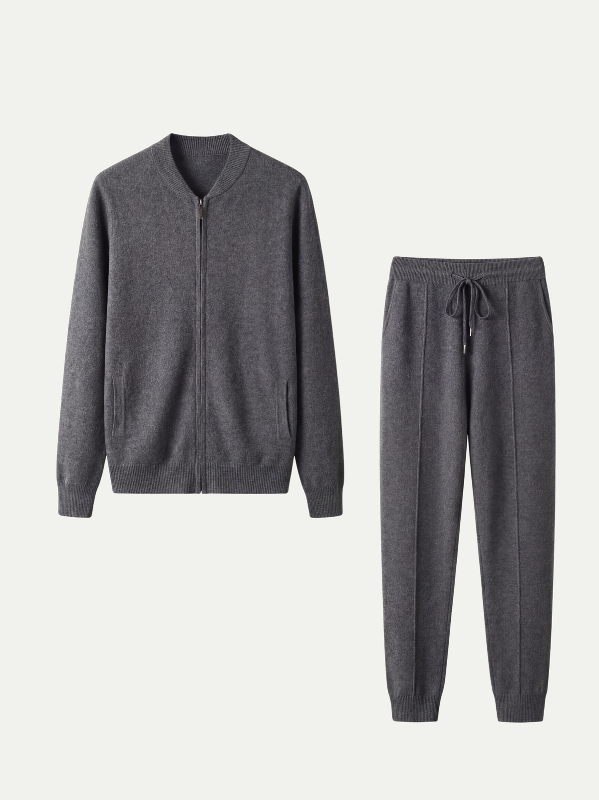 Norio Signature Set Dark Grey | Two-Piece Knit Set