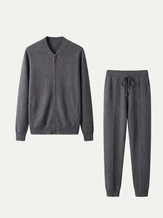 Norio Signature Set Dark Grey | Two-Piece Knit Set