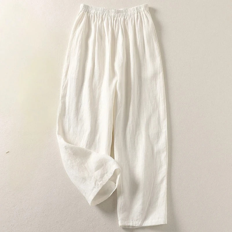 Pantalón de algodón y lino