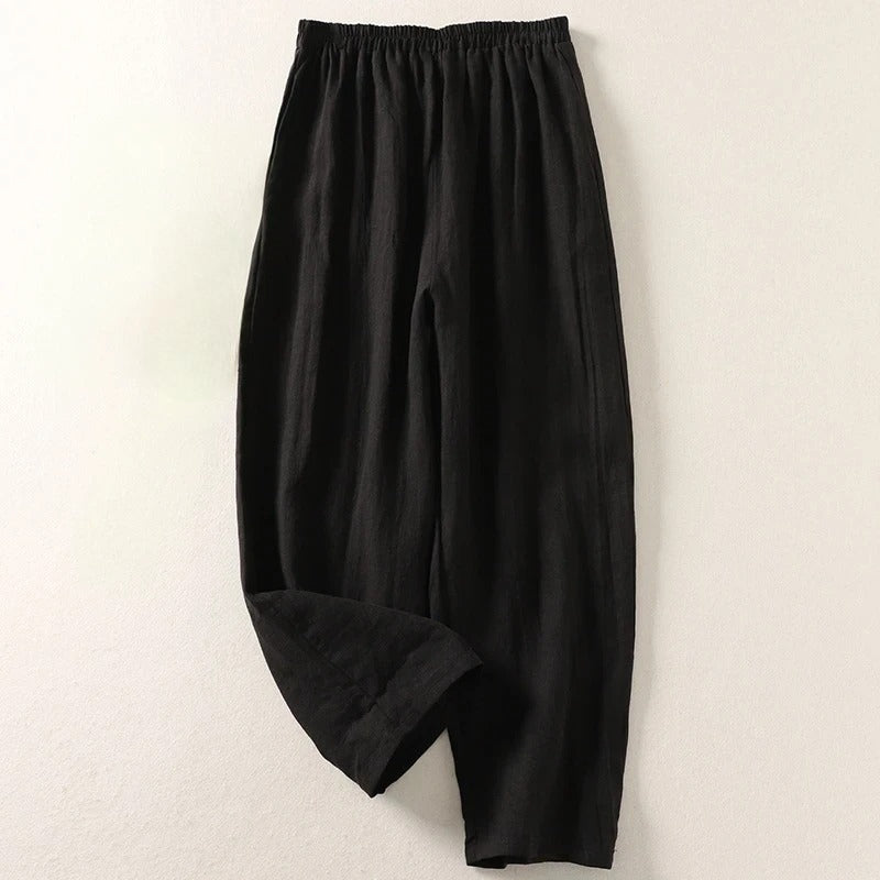 Pantalón de algodón y lino