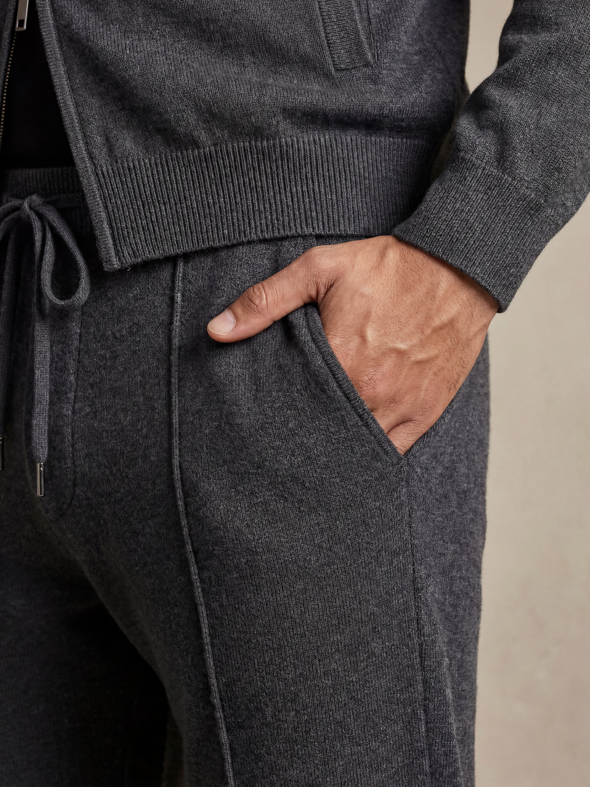 Norio Signature Set Dark Grey | Two-Piece Knit Set