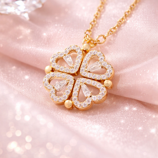 Collar corazón de la suerte