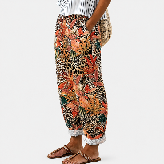 Pantalón estampado floral