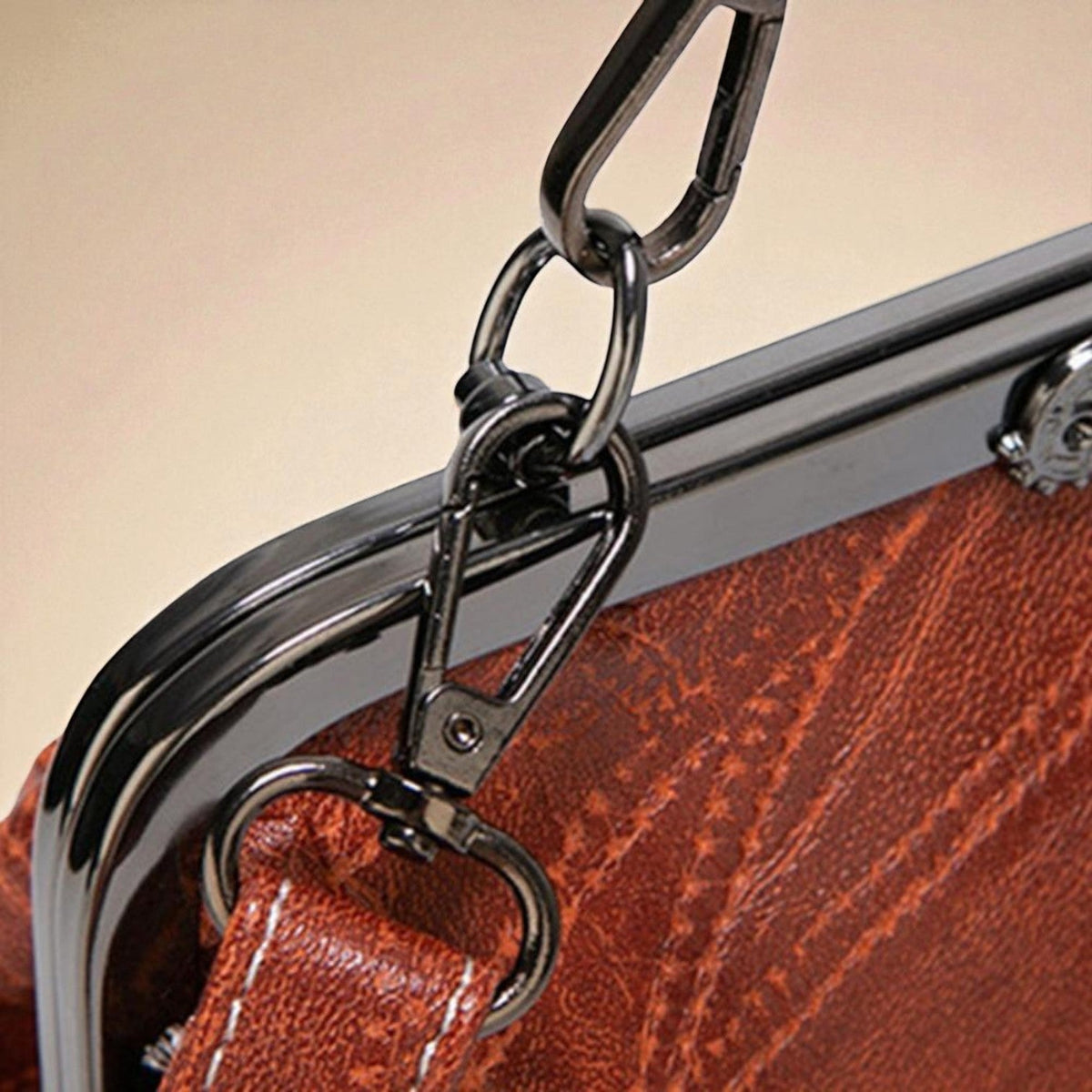 Bolsa vintage con cierre kiss-lock