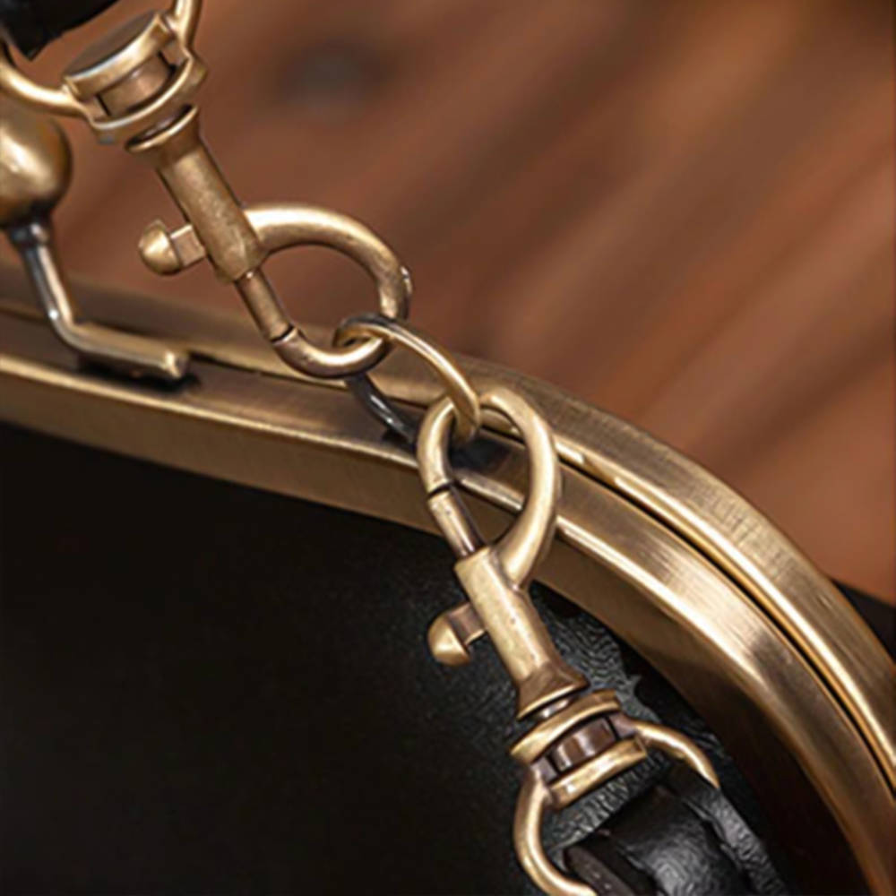 Bolsa vintage con cierre kiss-lock