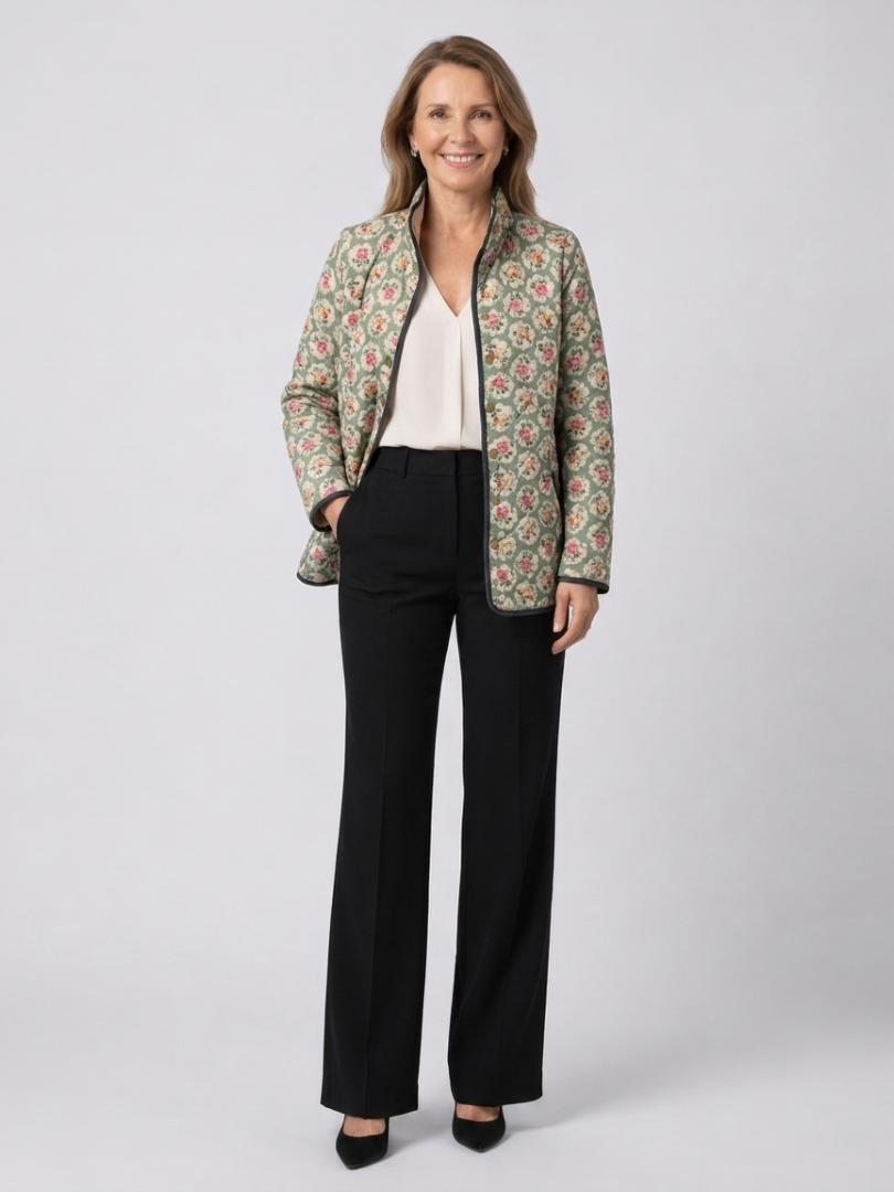 Chamarra Acolchada Tapiz Floral Gabriela