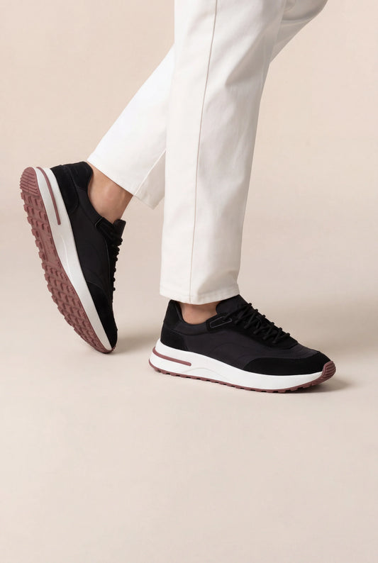 Rafelo Sneaker Midnight Black | Premium Low-Top Sneaker