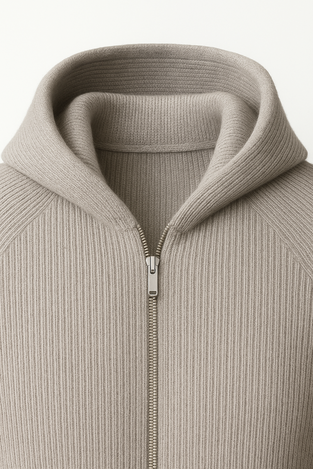 Siro Voyager Zip-Up Grey | Merino Hooded Zip-Up
