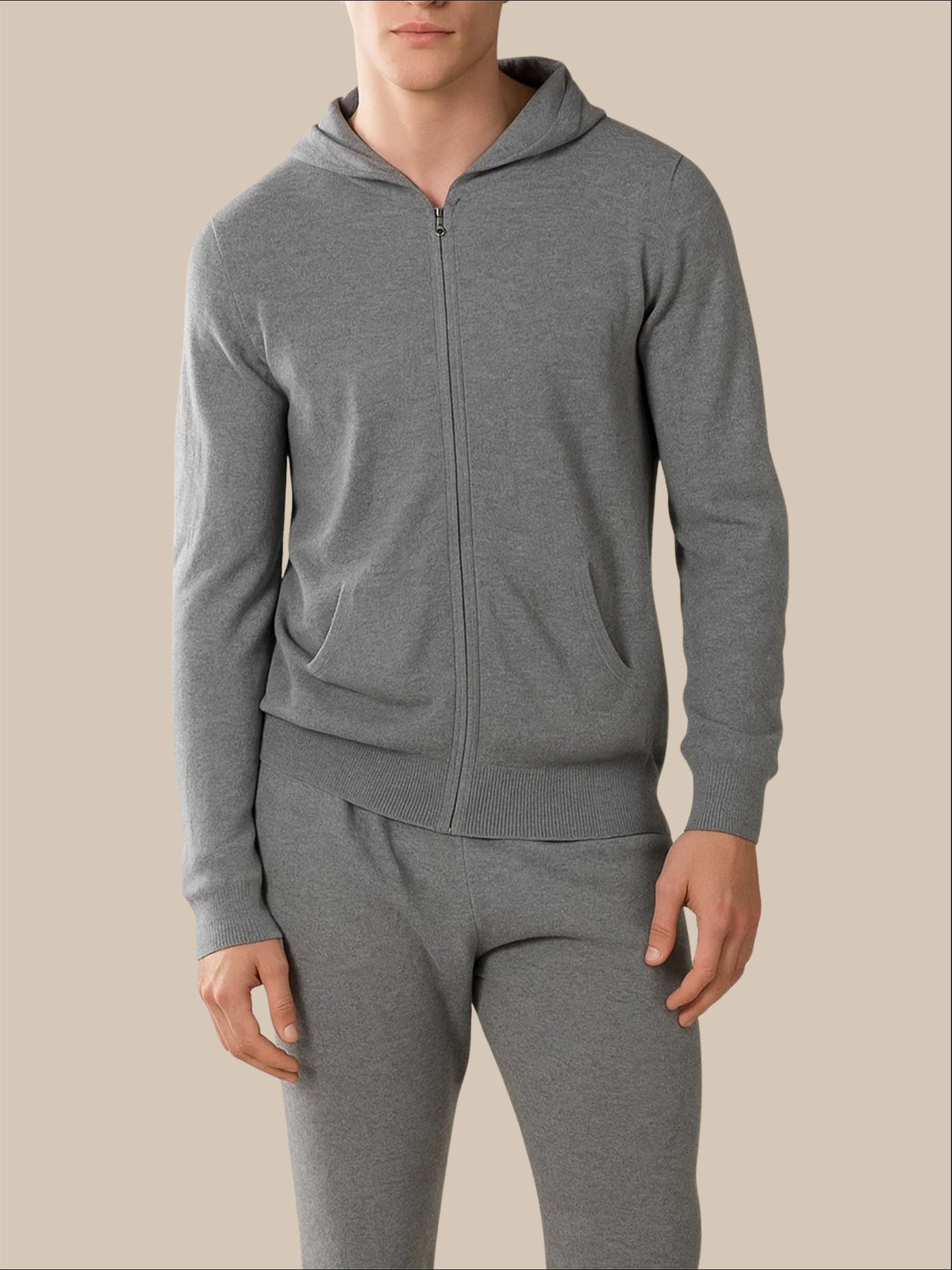 Noreli Signature Set Grey | Hooded Knit Set