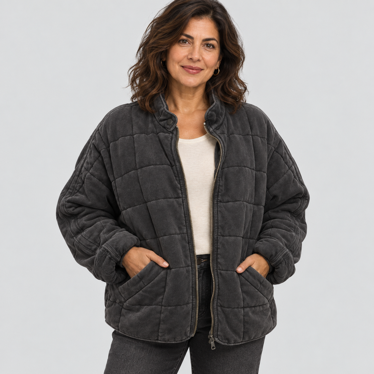 Abrigo oversize con forro